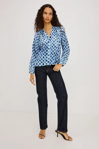 Rails - Saint Shirt - Sapphire Blue Shibori