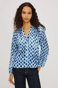 Rails - Saint Shirt - Sapphire Blue Shibori