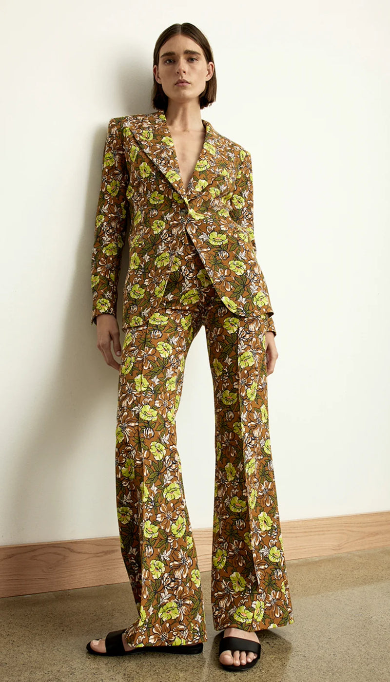 Smythe - 90's Blazer in Chartreuse Floral