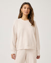 Splendid - Cella Jane Collection - Rib Scuba Sweatshirt in Pearl