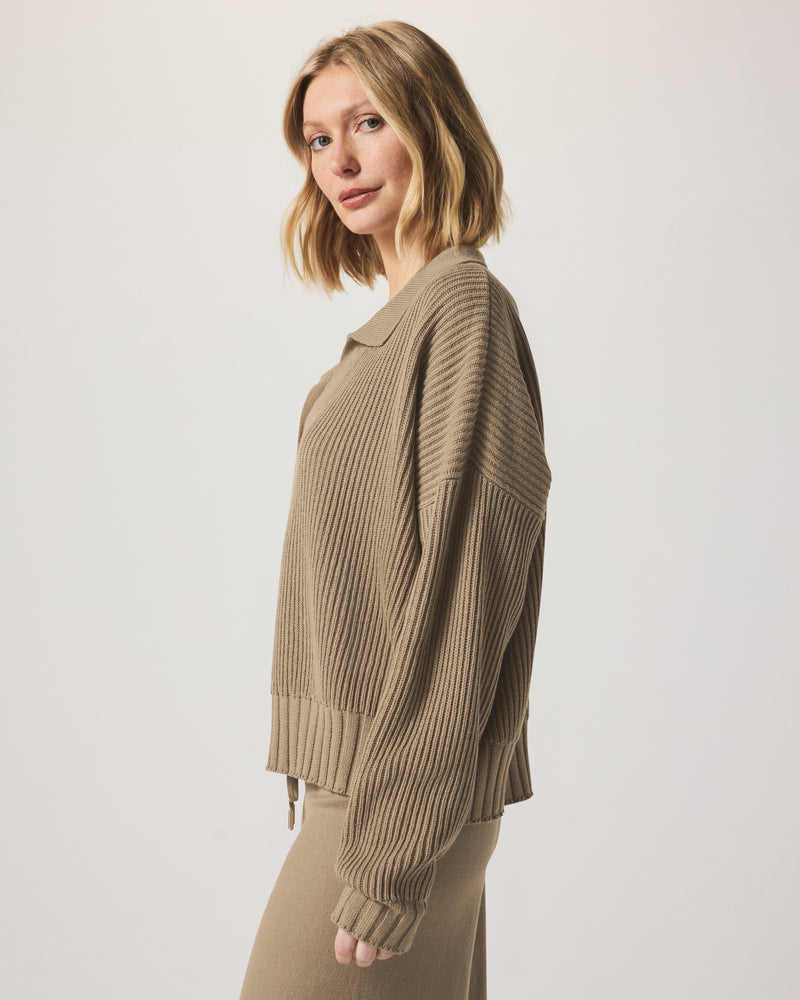 Splendid - Cella Jane Collection - Polo Sweater in Wood