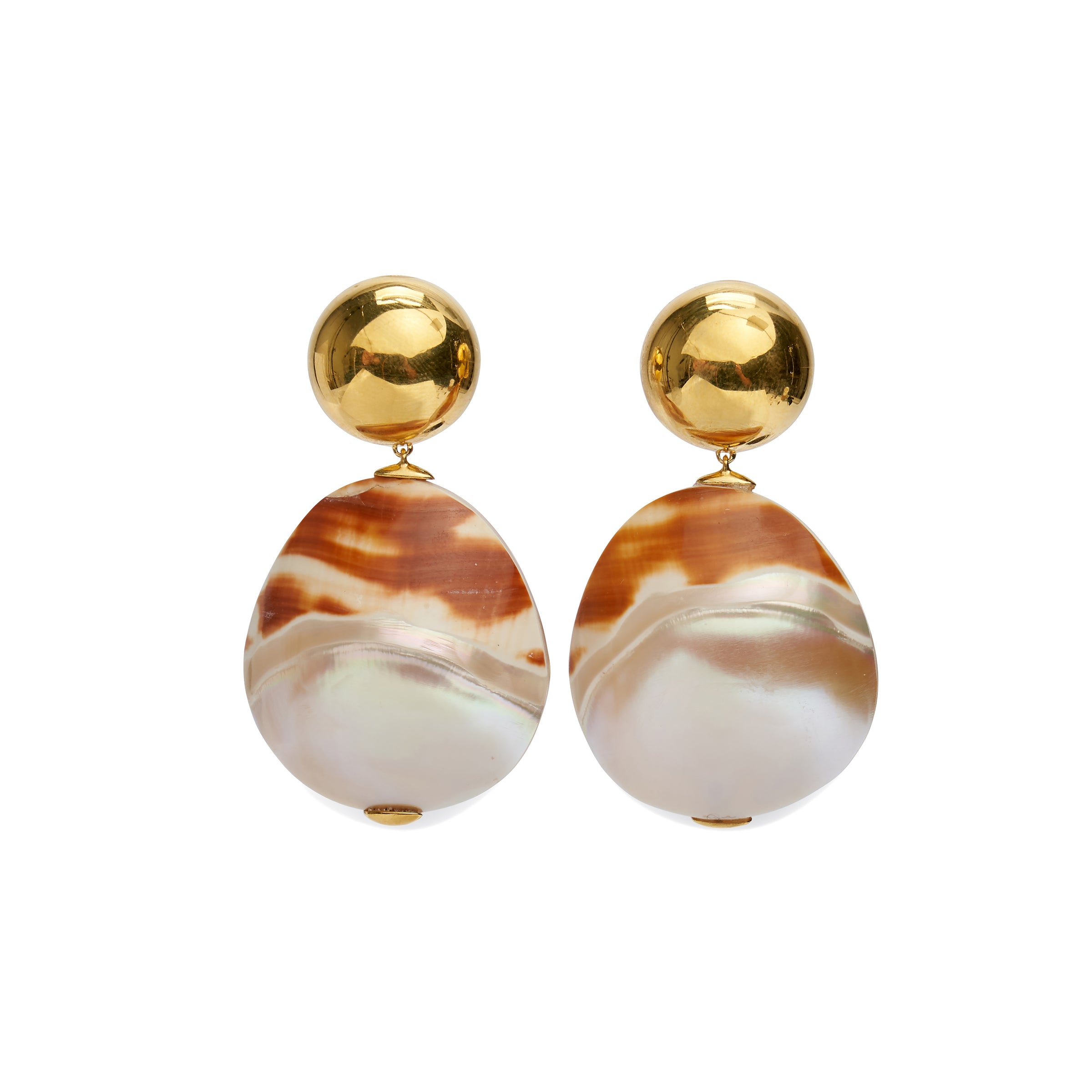 Lizzie Fortunato - Rodan Pearl Earrings in Tigre (Clip-On)