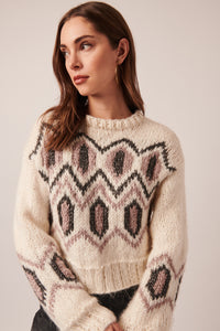 LINE Knitwear - Sutton Sweater in Gardenia