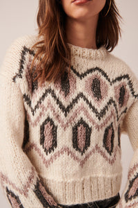 LINE Knitwear - Sutton Sweater in Gardenia