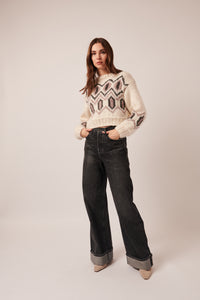 LINE Knitwear - Sutton Sweater in Gardenia