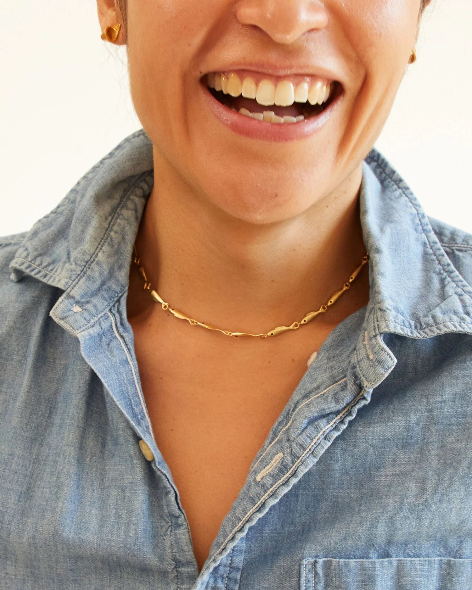 Clare V. - Sardine Chain Necklace