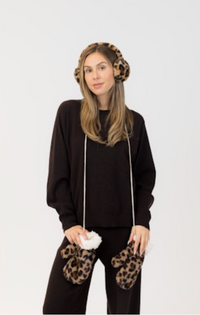 Lyla & Luxe - Leopard Earmuffs in Camel