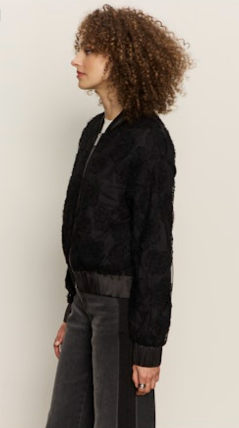 Sanctuary - Rosy Party Bomber in Black