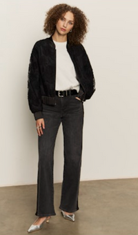 Sanctuary - Rosy Party Bomber in Black