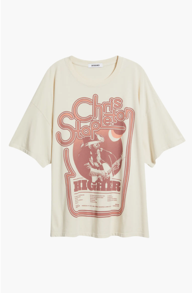DAYDREAMER - Chris Stapleton Higher Tee in Dirty White