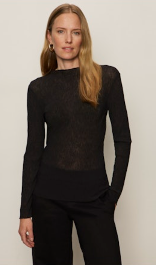 Sanctuary - Only Us Crinkle Top in Black