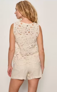Sanctuary - For Keeps Crochet Shell in Natural