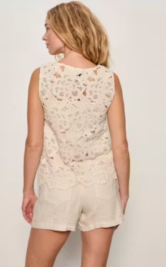 Sanctuary - For Keeps Crochet Shell in Natural