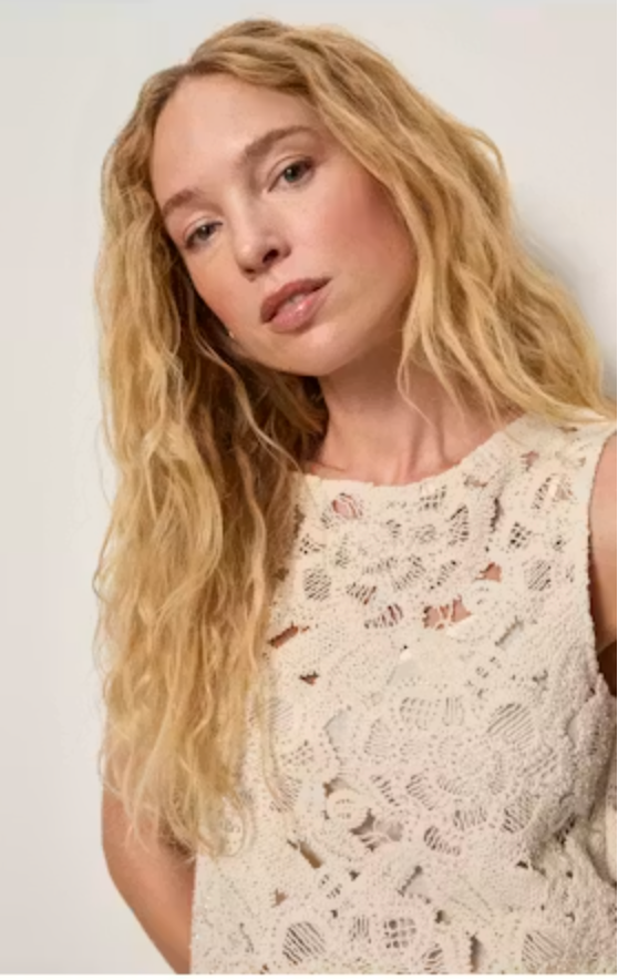 Sanctuary - For Keeps Crochet Shell in Natural