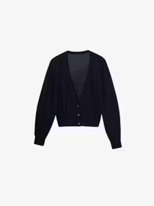 Meilleur Moment - Deep V-Neck Sweater in Navy
