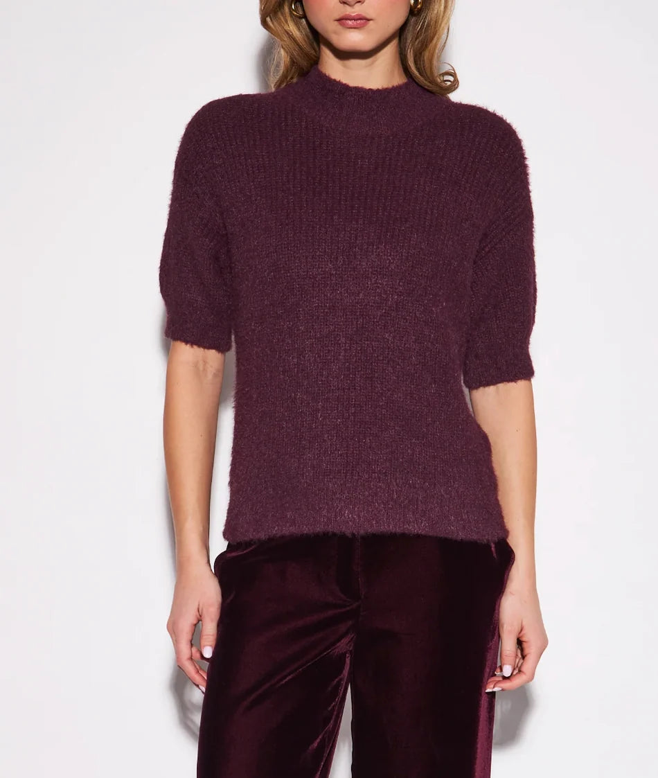 John & Jenn - Kyla Top in Smooth Bordeaux
