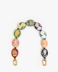 Clare V. - Shortie Strap in Multi Colour Cameo