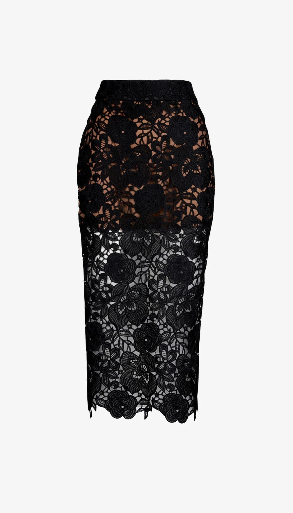 Smythe - Lace Pencil Skirt