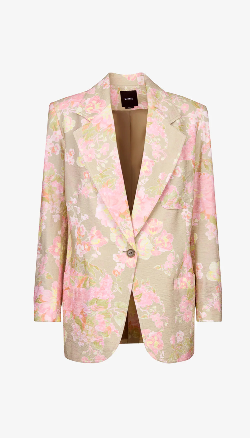 Smythe - Notched Lapel Blazer in Vintage Peony