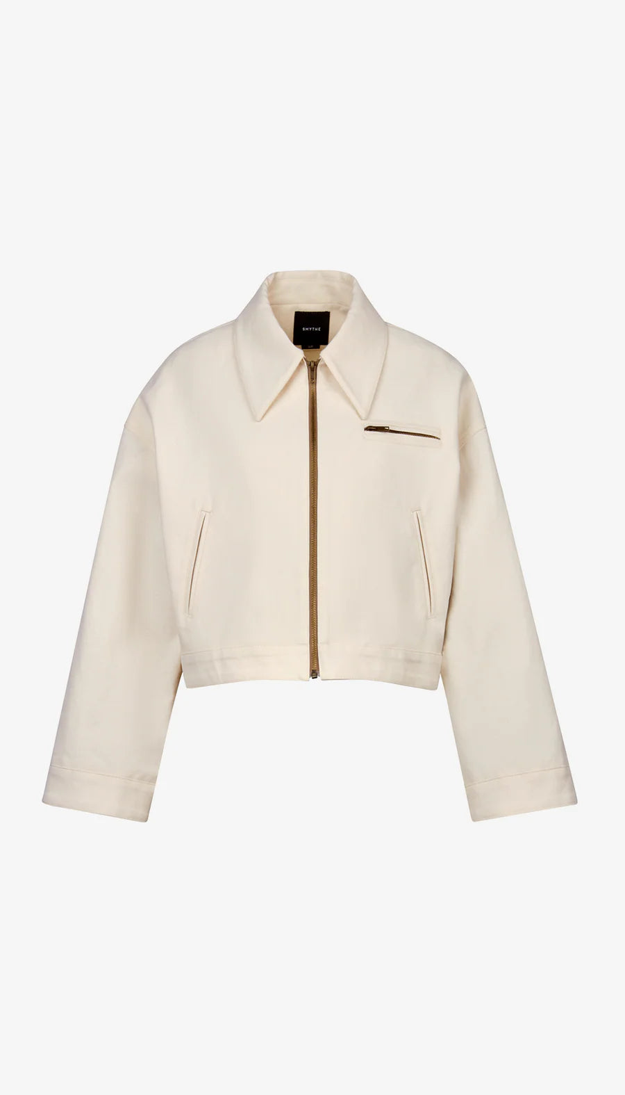 Smythe - Crop Zip Jacket in Ecru