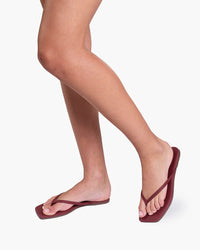 TKEES - Square Toe Lily in Burgundy