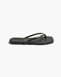 TKEES - Square Toe Lily Croc in Emerald
