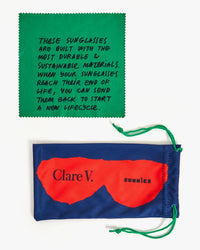Clare V. - Sophia Sunglasses in Fern