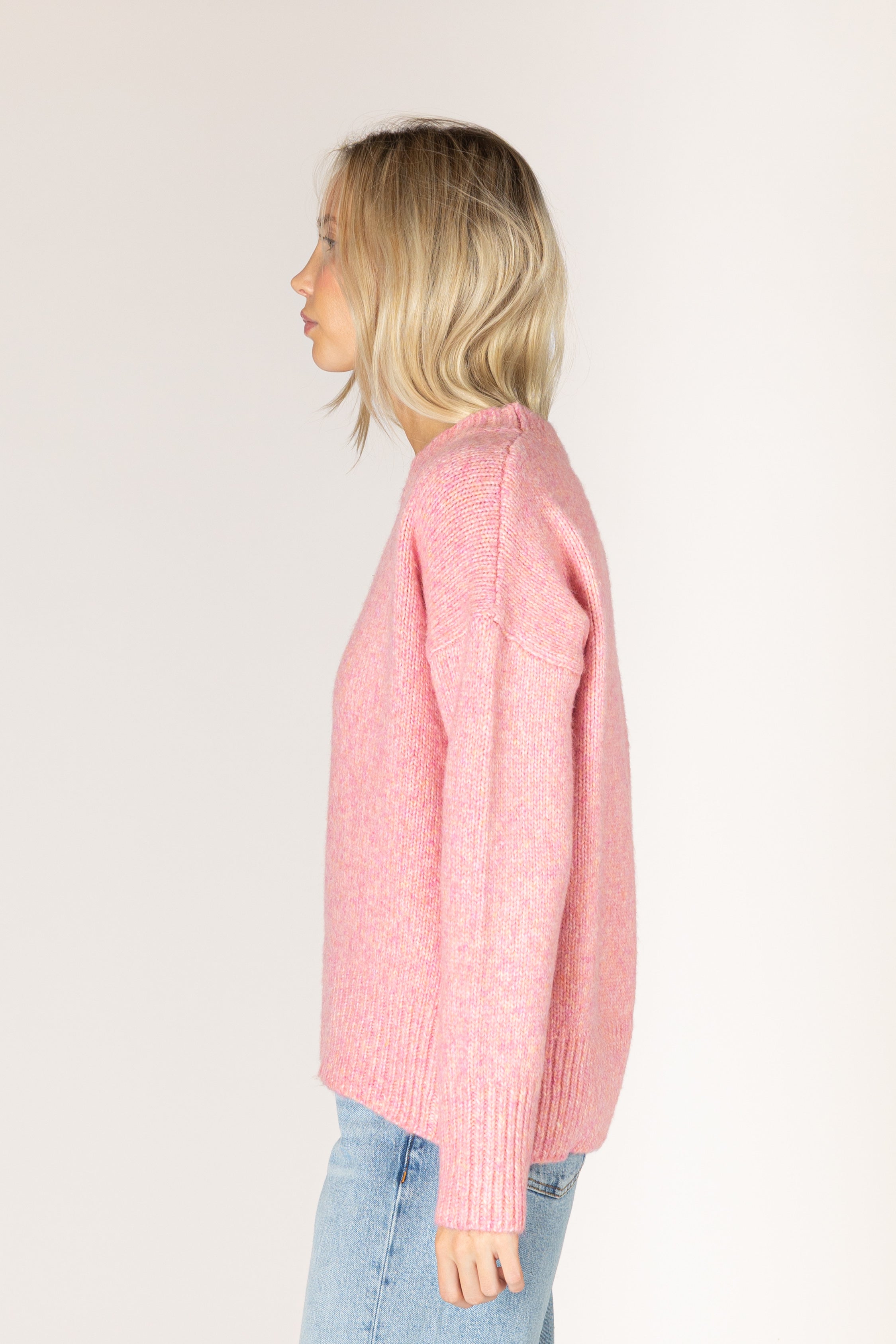 Lyla & Luxe - Tanya - Must Have Classic Sweater in Peony