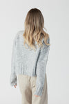 Lyla & Luxe - Timmy - Short Crewneck Sweater in Grey Marl