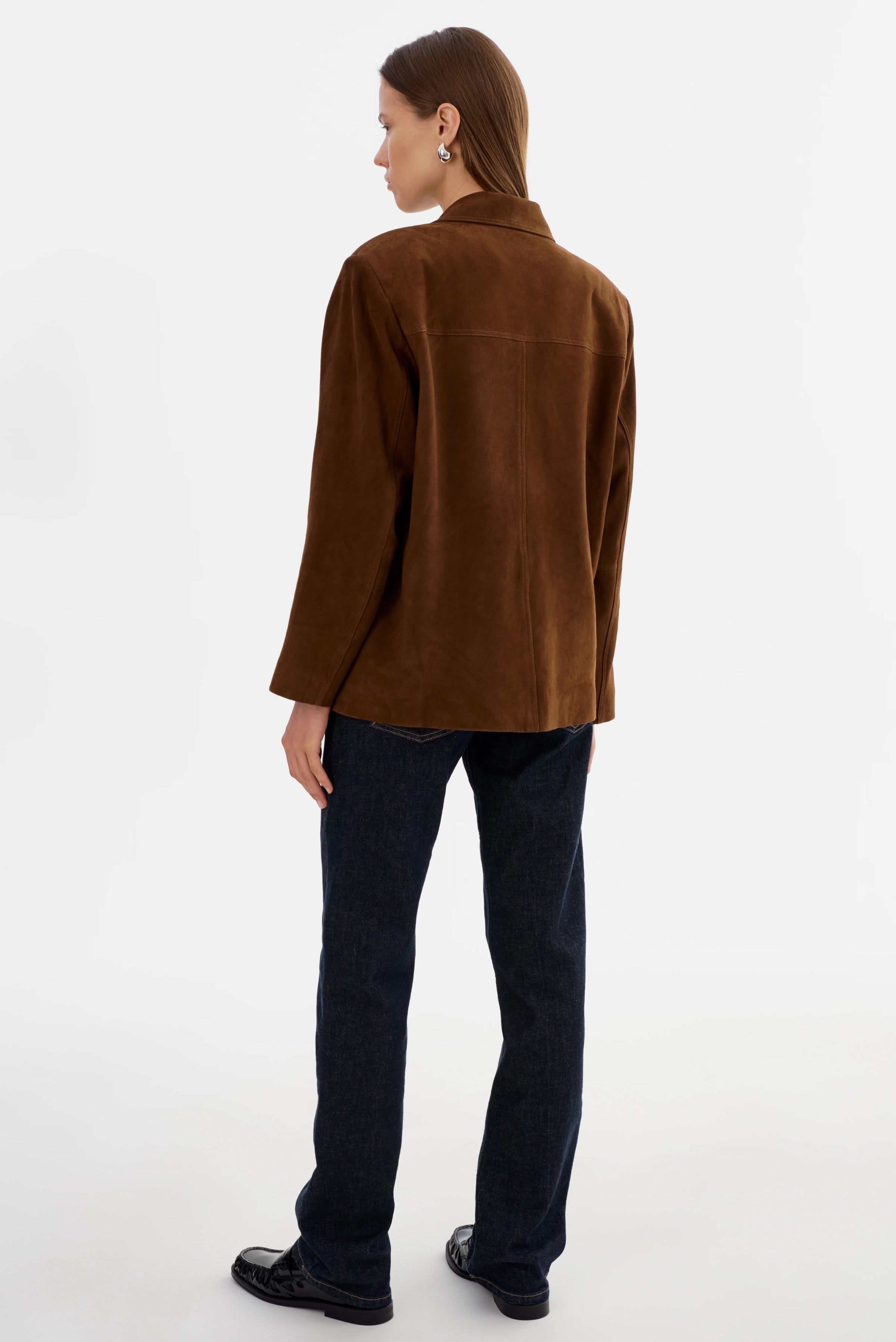 LAMARQUE - Tori - Suede Blazer in Brown