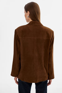 LAMARQUE - Tori - Suede Blazer in Brown