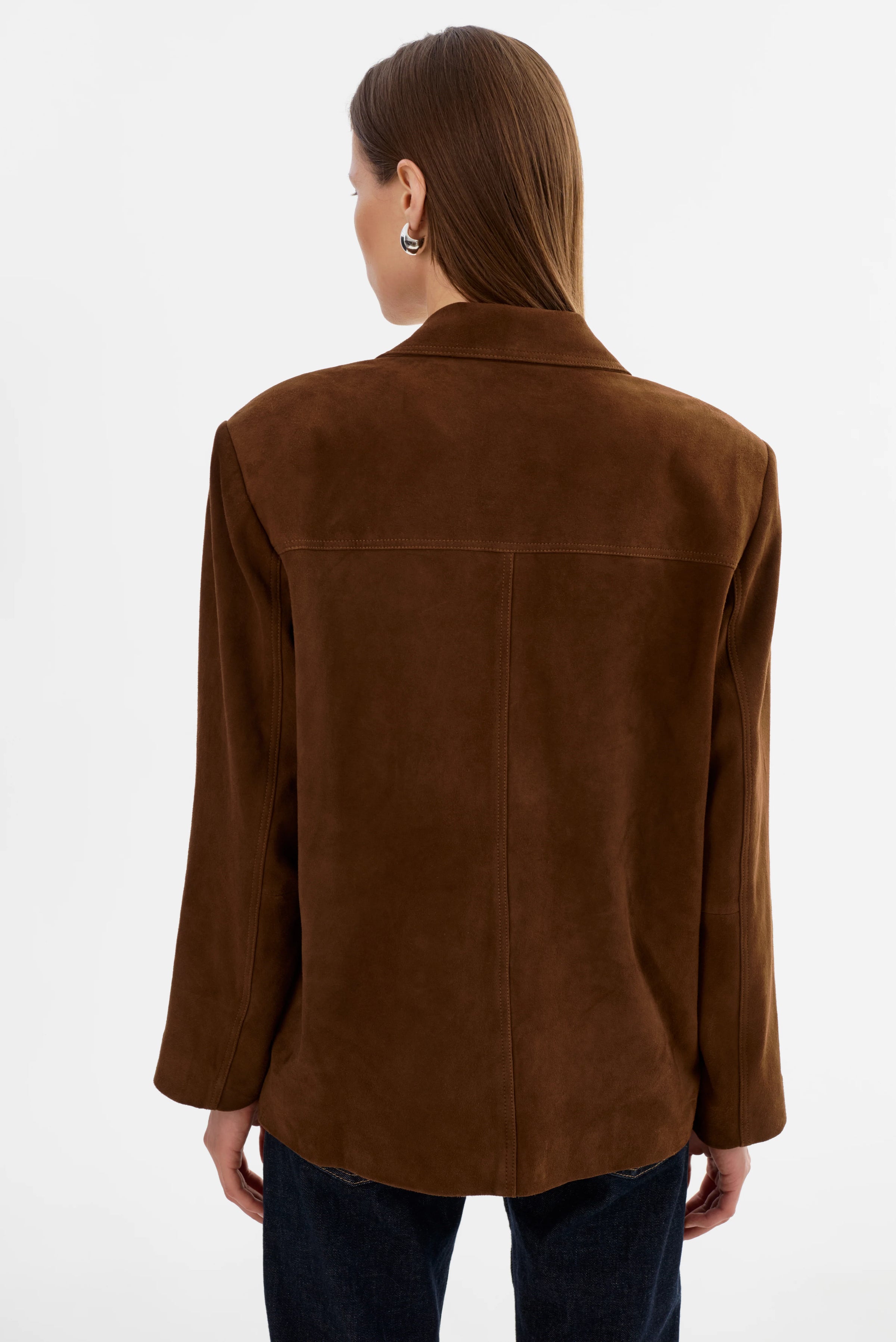 LAMARQUE - Tori - Suede Blazer in Brown