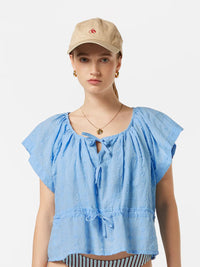 Scotch & Soda - Broderie Top in Linen