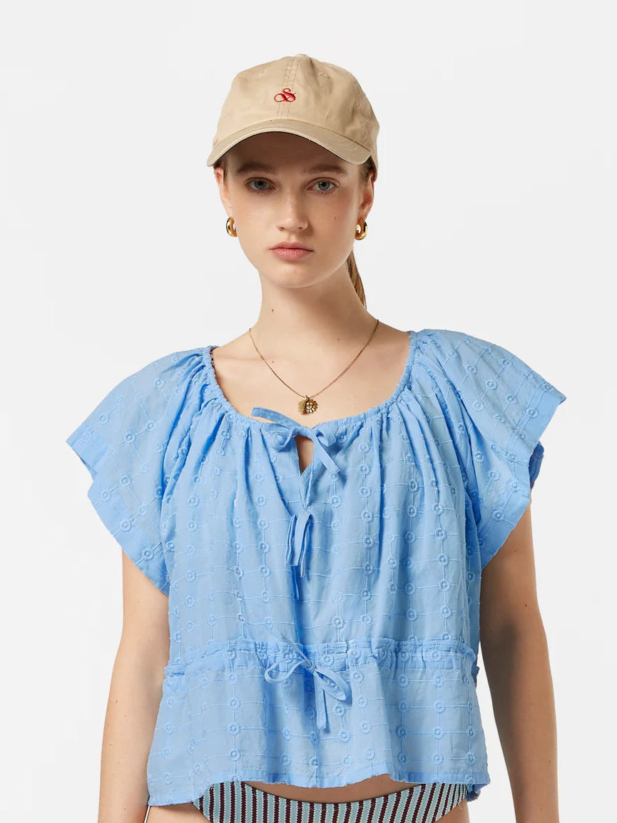 Scotch & Soda - Broderie Top in Linen