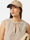 Scotch & Soda - Bow Details Top in Desert Sand Stripe with Lurex