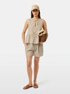 Scotch & Soda - Bow Details Top in Desert Sand Stripe with Lurex