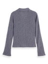 Scotch & Soda - Gingham Button Up Top in Sky Captain/Languid Lavender