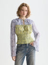 Scotch & Soda - Smocked Waist Top in Dancer Lavender
