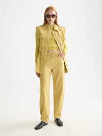 Scotch & Soda - Textured Stitch Pullover in Golden Green