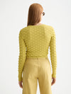 Scotch & Soda - Textured Stitch Pullover in Golden Green