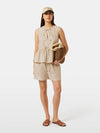 Scotch & Soda - High Rise Shorts in Desert Sand Stripe with Lurex