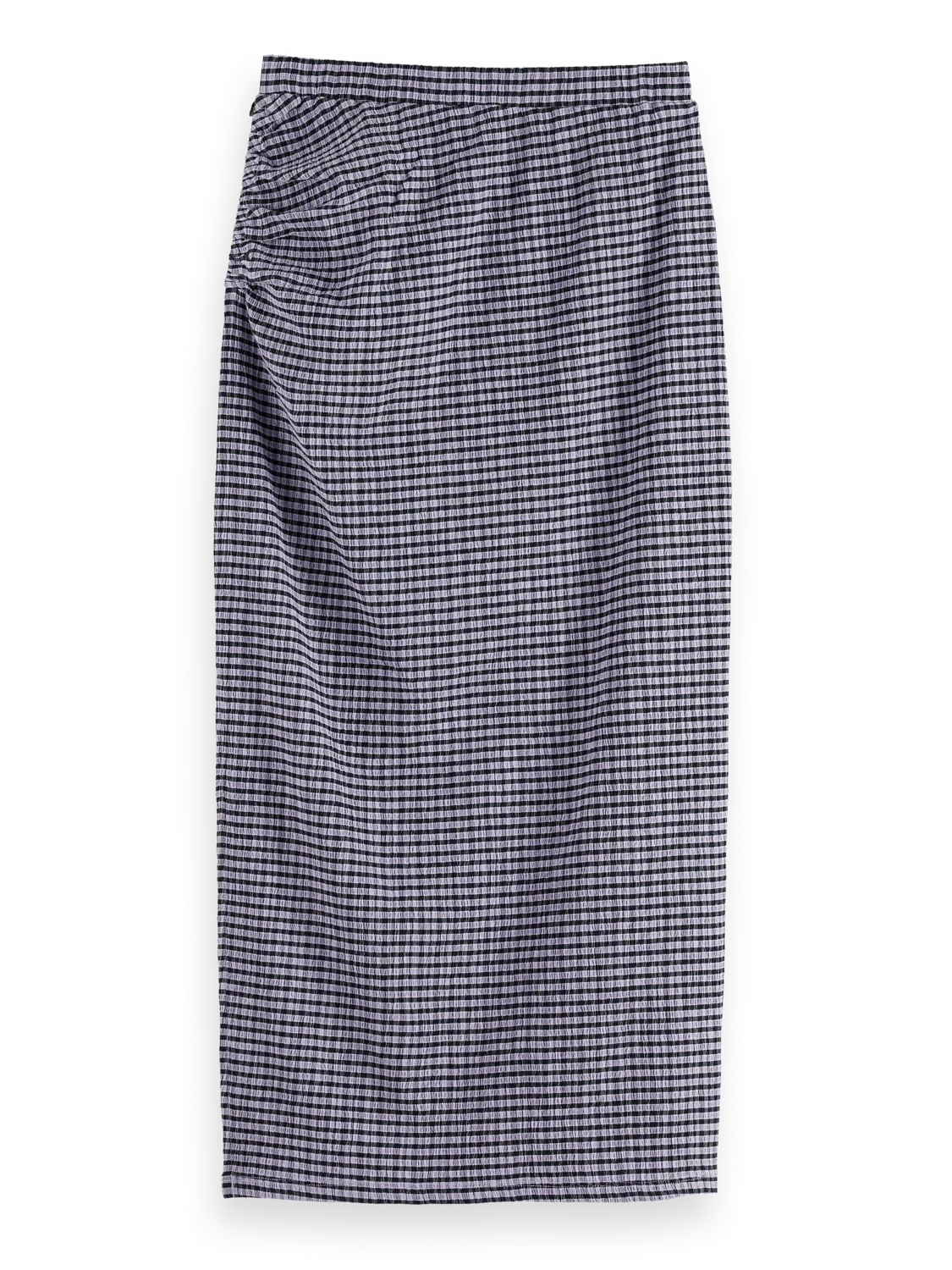 Scotch & Soda - Structured Gingham Skirt in Sky Captain/ Languid Lavender