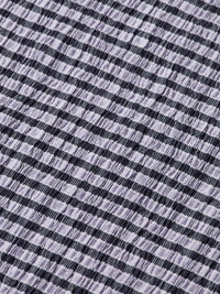 Scotch & Soda - Structured Gingham Skirt in Sky Captain/ Languid Lavender