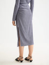 Scotch & Soda - Structured Gingham Skirt in Sky Captain/ Languid Lavender