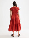 Scotch & Soda - Gathered Midi Dress in Ketchup