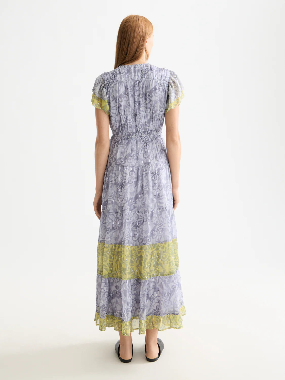 Scotch & Soda - Gathered Maxi Dress in Dancer Lavender