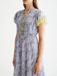 Scotch & Soda - Gathered Maxi Dress in Dancer Lavender