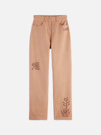 Scotch & Soda - The Ripple High Rise Straight Jeans in Rose Dust