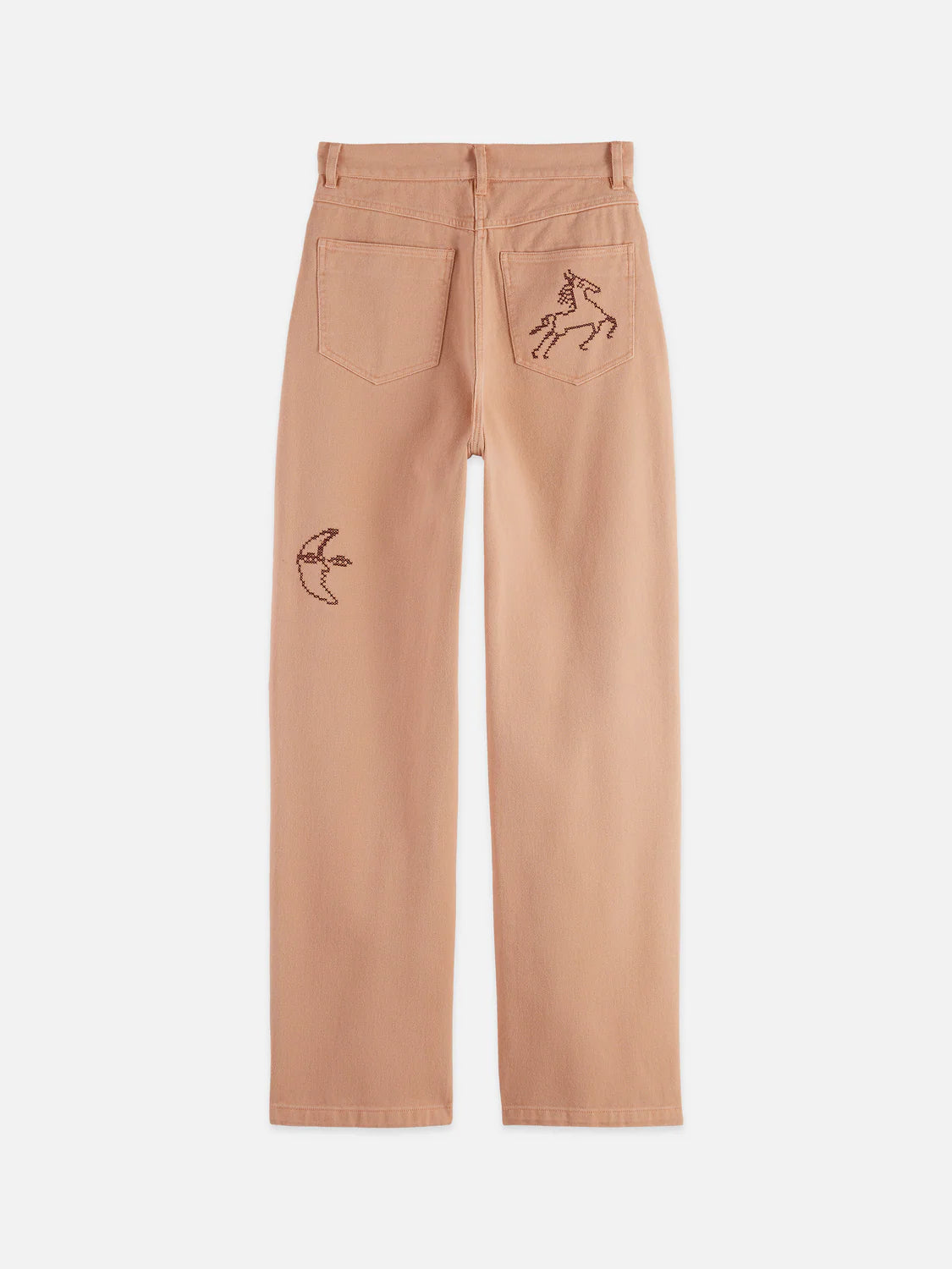 Scotch & Soda - The Ripple High Rise Straight Jeans in Rose Dust
