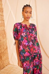 Ulla Johnson - Vienne Blouse in Hibiscus